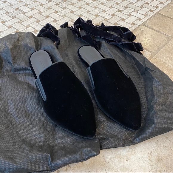 Jenni Kayne Black Velvet Mules - Picture 7 of 7